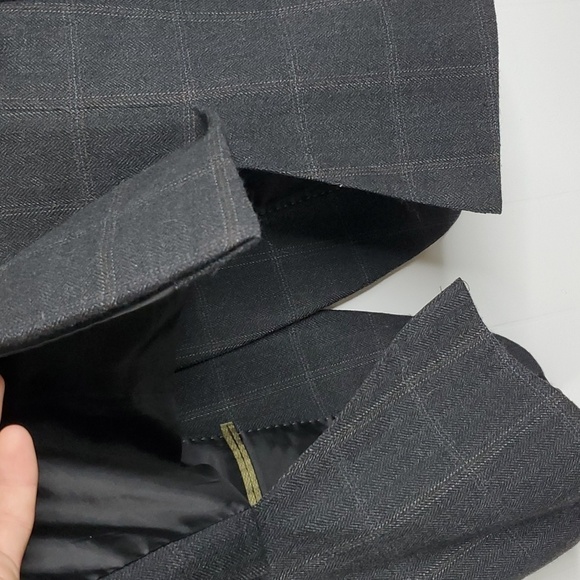 Joe Joseph Abboud Blazer Lambswool Plaid Dual Vent Career Office Mens 42L - Picture 11 of 12